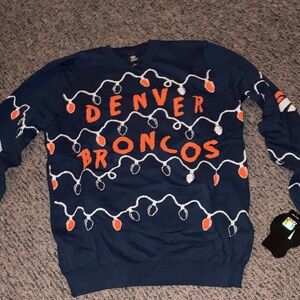 Denver bronco light up sweater
